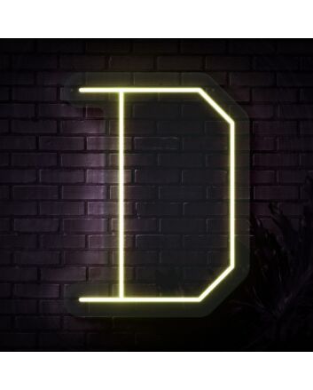 Personalized Initial Letter D Neon Sign