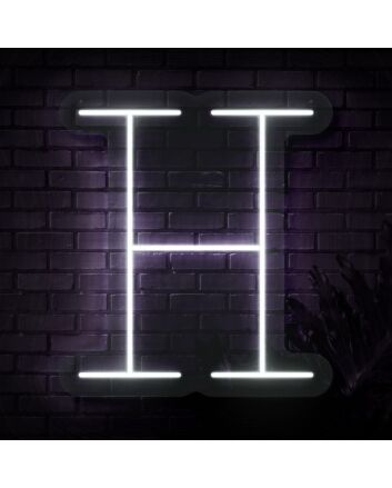 Personalized Initial Letter H Neon Sign