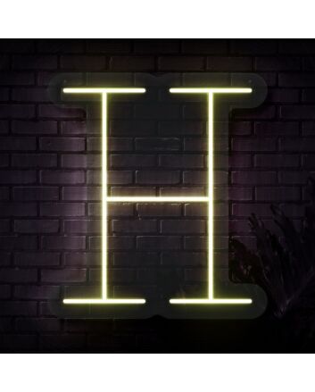 Personalized Initial Letter H Neon Sign