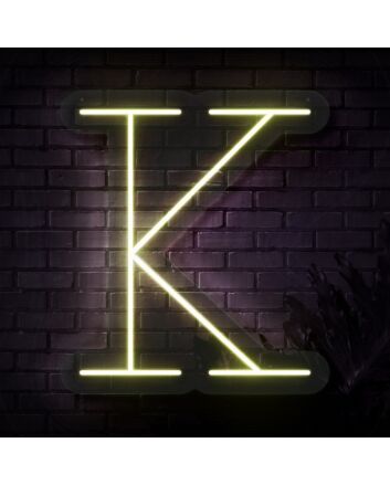Personalized Initial Letter K Neon Sign