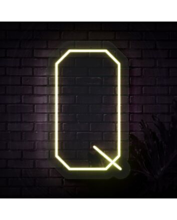 Personalized Initial Letter Q Neon Sign MNC41536