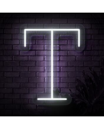 Personalized Initial Letter T Neon Sign