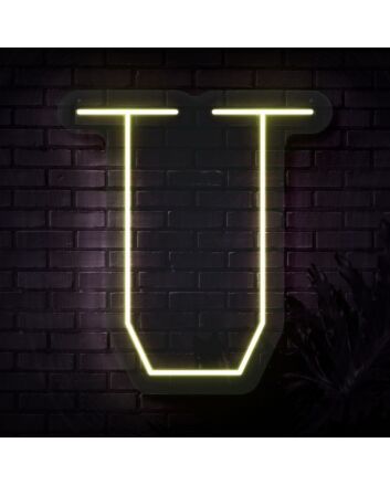Personalized Initial Letter U Neon Sign MNC41540
