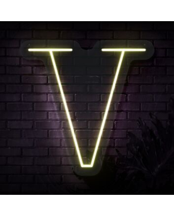 Personalized Initial Letter V Neon Sign MNC41541