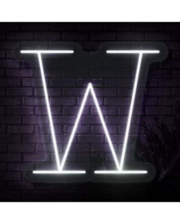Personalized Initial Letter W Neon Sign MNC41542
