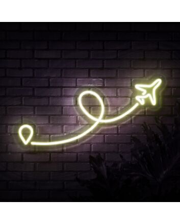 Travel Destination Neon Sign