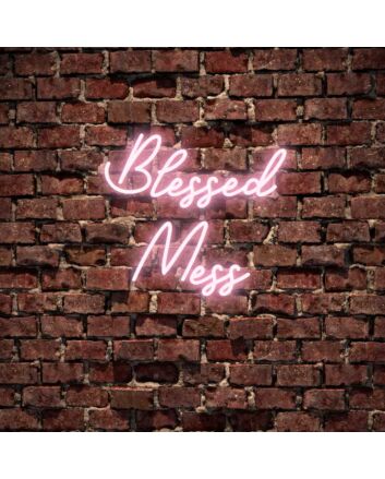 Blessed Mess Neon Sign