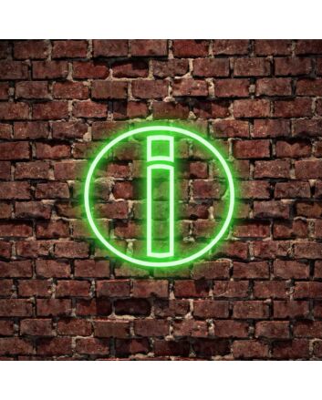 I Lowercase Letter Neon Sign