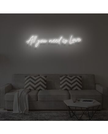 All you need is love&quot; LED neon sign