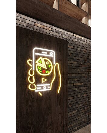 Order Your Pizza Neon Sign