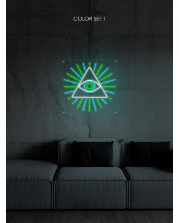 The Eye Of Horus Triangle Neon Sign