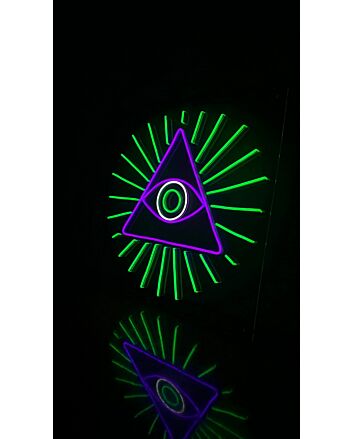 The Eye Of Horus Triangle Neon Sign
