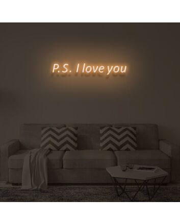PS I LOVE YOU LED Neon Sign