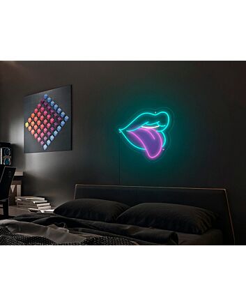 Lips Tongue Lick Neon Sign