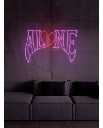 Gothic Style Alone Neon Sign