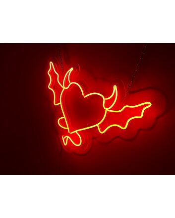 Devil Angel And Demon Neon Sign