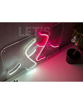 2 faces &#8211; Led neon sign