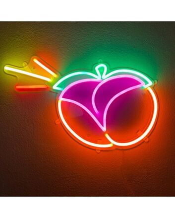 Peach Butt Neon Sign