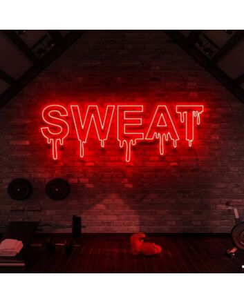 Dripping Sweat Gym Neon Sign
