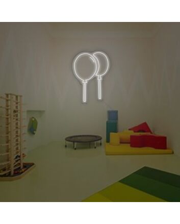 2 Balloons Neon Sign