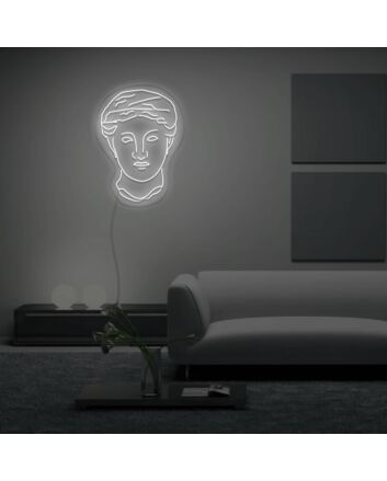 Michelangelos Face Artist Neon Sign