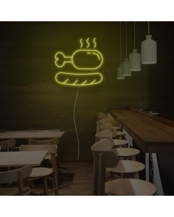 Sausage And Chicken Leg Neon Sign