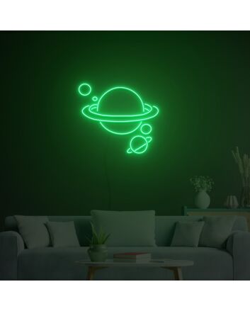 Planets Neon Sign Neon Light Signs Custom For Home Bar Party Decoration