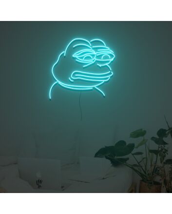 Sad Pepe Frog Neon Sign Custom Neon Sign Lights Night Lamp Led Neon Sign Light For Home Party