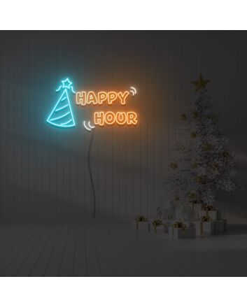 Happy Hour Neon Sign Fashion Custom Neon Sign Lights Night Lamp Led Neon Sign Light For Home Party
