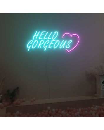 Hello Gorgeous Neon Sign Fashion Custom Neon Sign Lights Night Lamp Led Neon Sign Light For Home Party