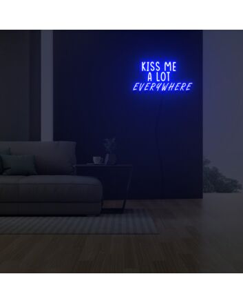 Kiss Me A Lot Everywhere Neon Sign Fashion Custom Neon Sign Lights Night Lamp Led Neon Sign Light For Home Party