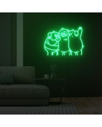 Brown Bear Panda Icebear Neon Sign Fashion Custom Neon Sign Lights Night Lamp Led Neon Sign Light For Home Party
