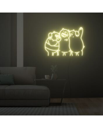 Brown Bear Panda Icebear Neon Sign Fashion Custom Neon Sign Lights Night Lamp Led Neon Sign Light For Home Party