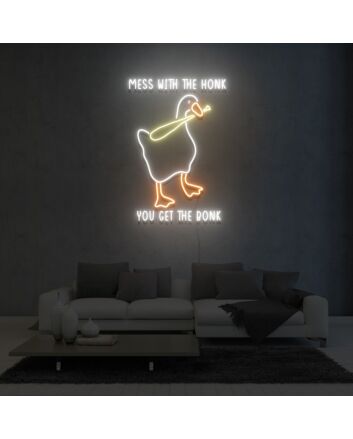 Mess With The Honk You Get The Bonk Neon Sign Fashion Custom Neon Sign Lights Night Lamp Led Neon Sign Light For Home Party