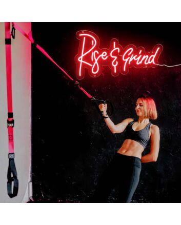 Rise and Grind Neon Sign