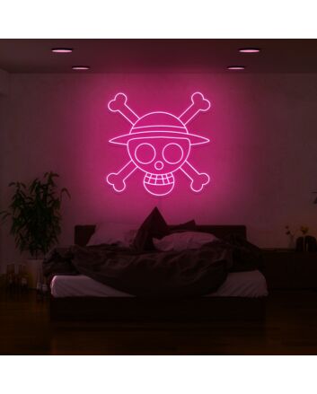 One Piece Skull Neon Sign