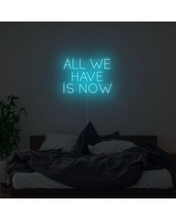 All We Have Is Now Neon Sign