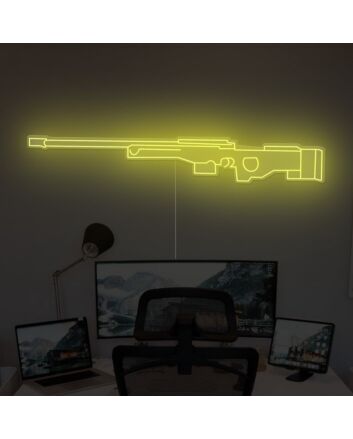 AWM Gun Neon Sign