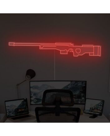 AWM Gun Neon Sign