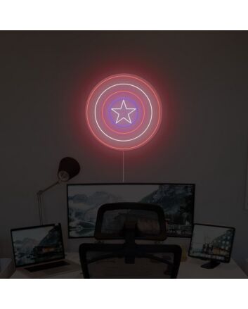 Captain Shield Neon Sign