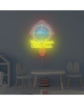 Chicken Dinner Neon Sign