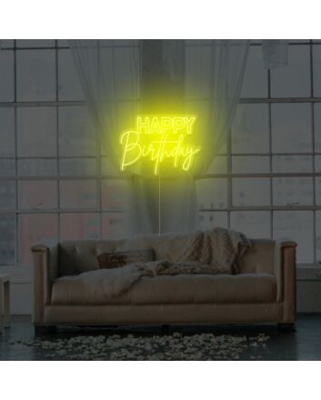Happy Birthday Neon Sign