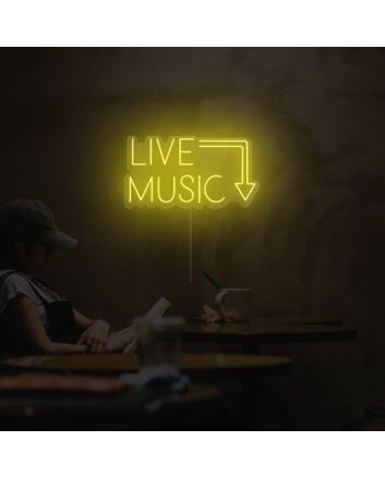 Live Music Neon Sign