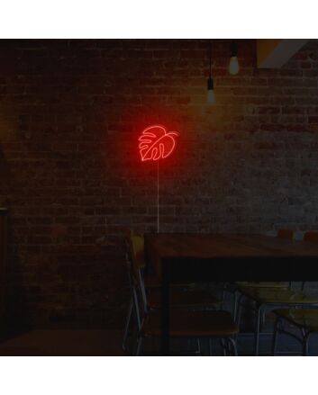 Monstera Leaf Neon Sign
