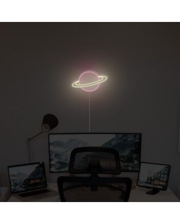 Saturn Neon Sign