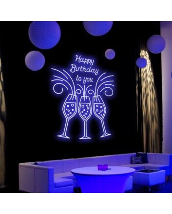 Cocktail Birthday Party Neon Sign