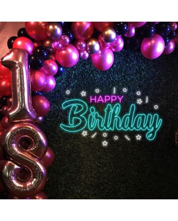 Cool Happy Birthday Neon Sign