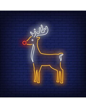 Cute Reindeer Neon Sign