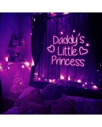 Daddys Little Princess Neon Sign