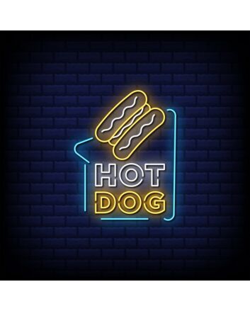 Hot Dog Neon Sign